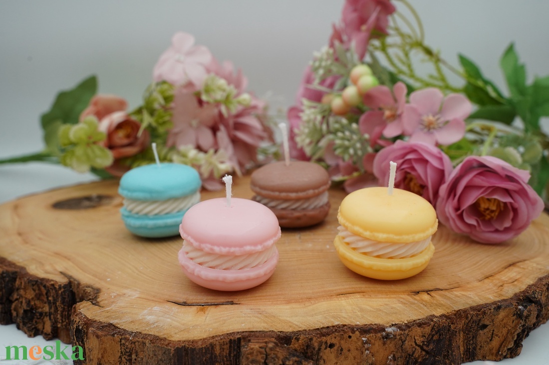 Macaron illatgyertya � esküvői köszönőajándék - esküvő - emlék & ajándék - köszönőajándék - Meska.hu
