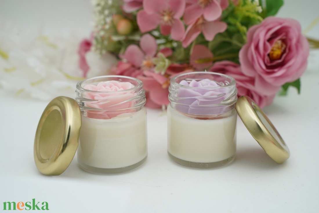 Mini üveg köszönőajándék kör alakú marticával  - kellékek & szerszámok - díszíthető tárgyak - üveg - Meska.hu