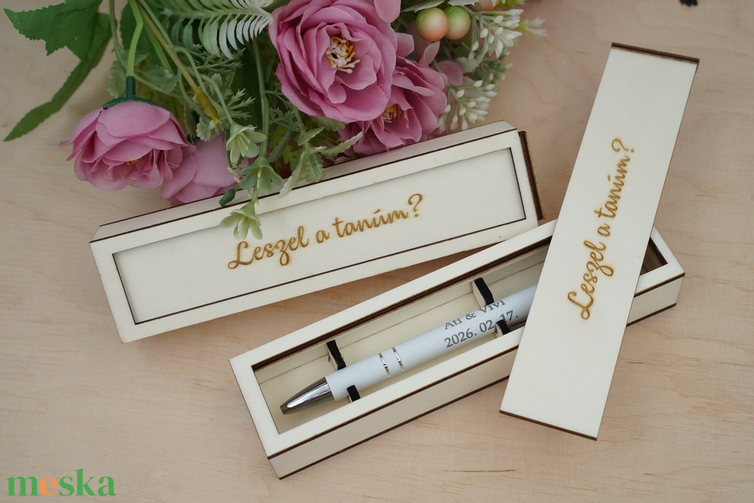 Tanúfelkérő toll, akár gravírozott díszdobozban is - otthon & életmód - papír, írószer - ceruza & toll - Meska.hu