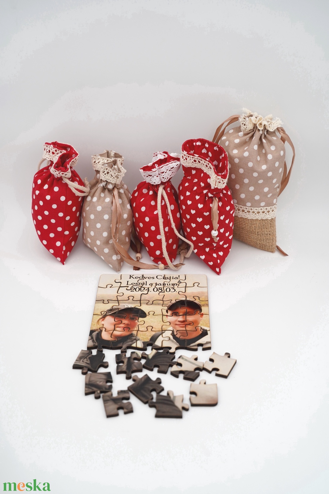 Tanú felkérő fényképes fa puzzle, akár gravírozott fa dobozban/vászontasakban - játék & sport - puzzle - forma puzzle - Meska.hu