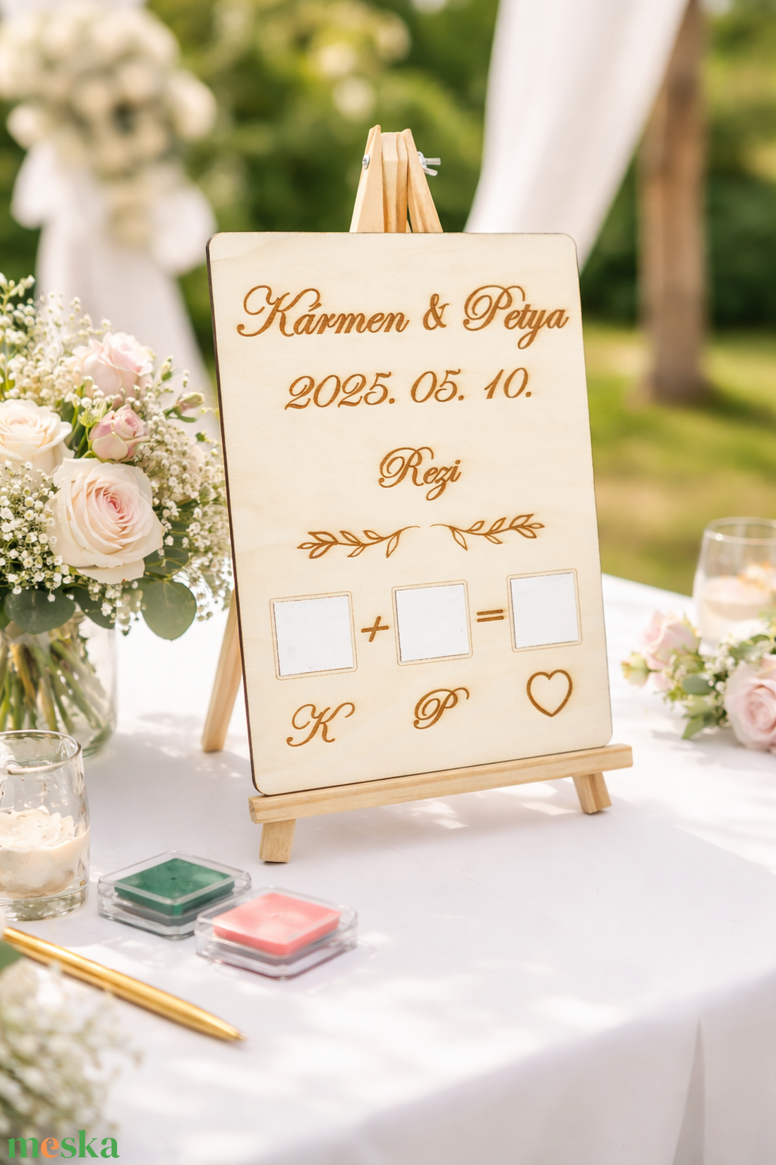 Ujjlenyomat ceremónia szett - esküvő - emlék & ajándék - nászajándék - ceremónia szett - Meska.hu