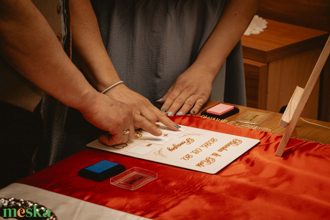 Ujjlenyomat ceremónia szett - esküvő - emlék & ajándék - nászajándék - ceremónia szett - Meska.hu