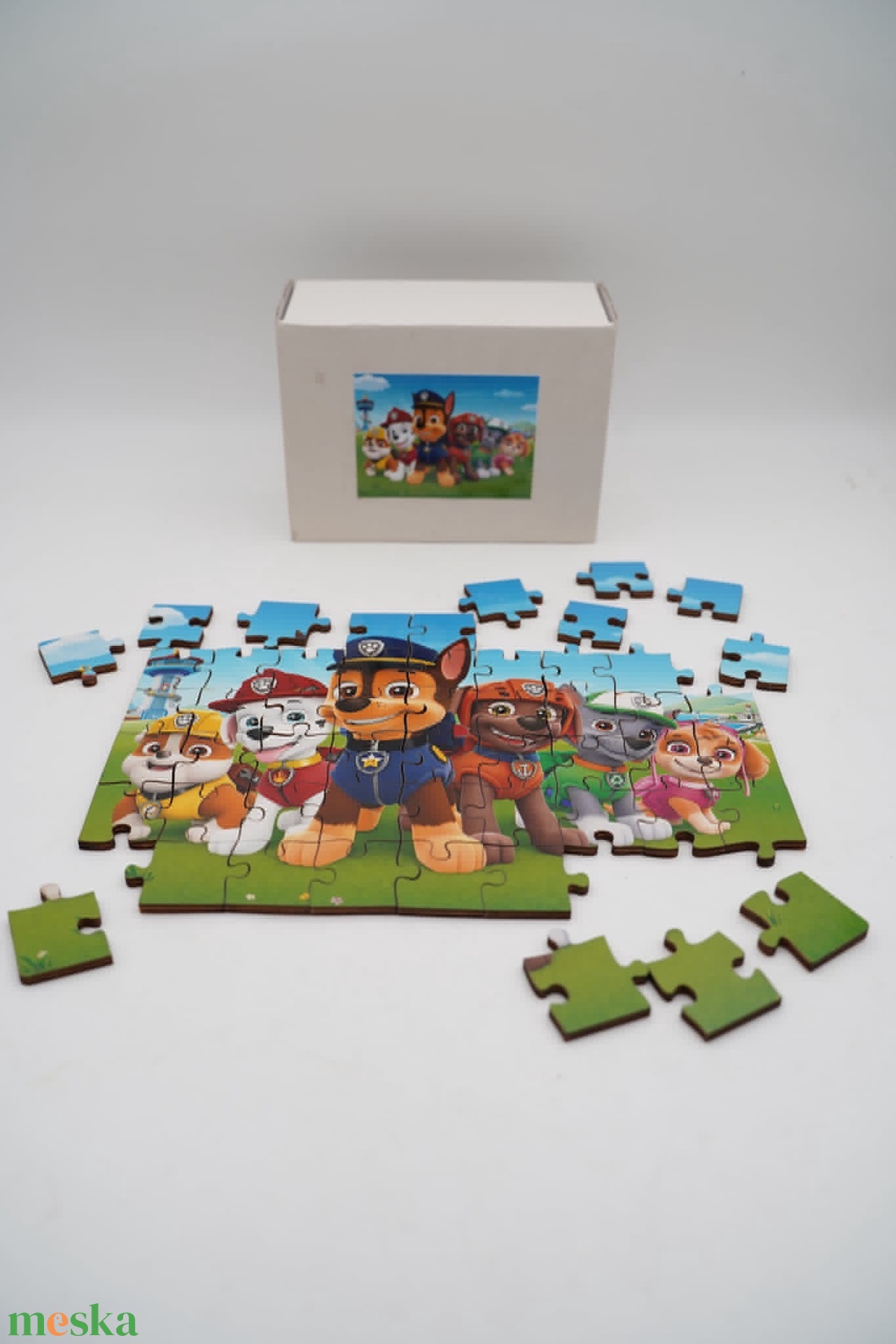 Hős kutyusok nyomában � Mancs őrjárat 54 db-os fa puzzle + doboz - játék & sport - puzzle - forma puzzle - Meska.hu
