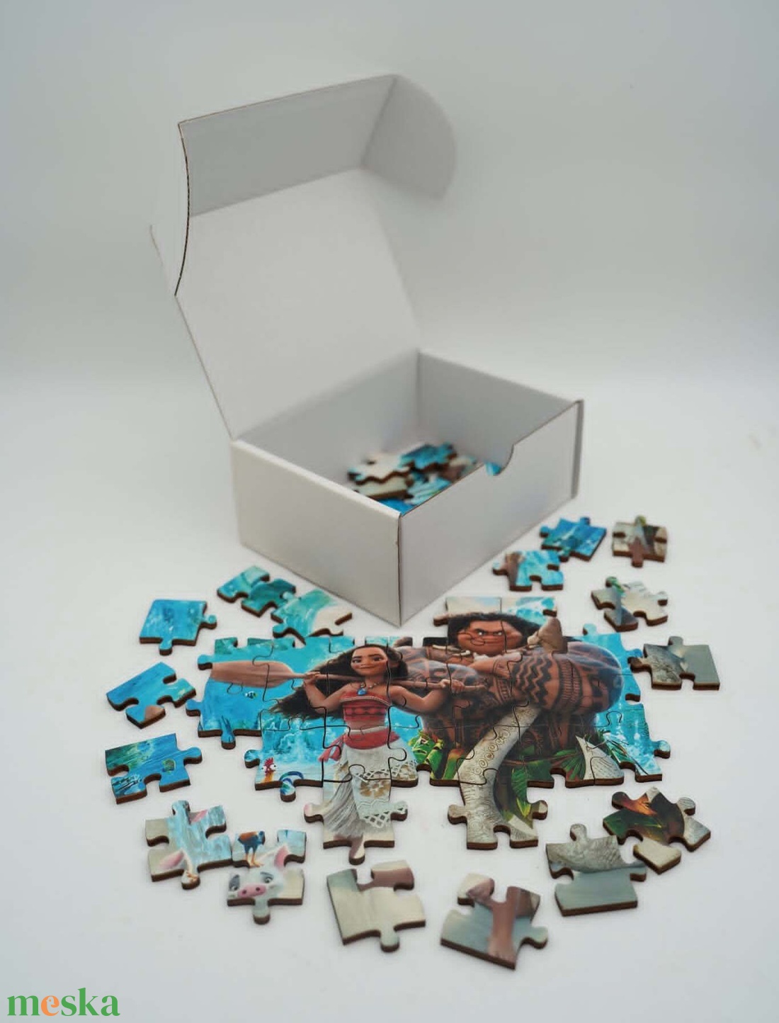 Varázslatos mese puzzle (Miraculous, Vaiana) dobozban � egyedi fa ajándék, kirakó gyerekeknek - játék & sport - puzzle - hagyományos puzzle - Meska.hu