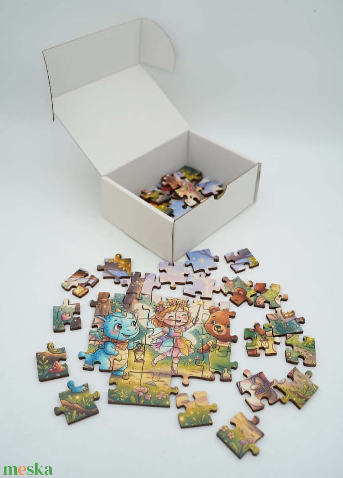 Mesebeli erdő varázsa � exkluzív fa puzzle gyermekeknek - játék & sport - puzzle - hagyományos puzzle - Meska.hu