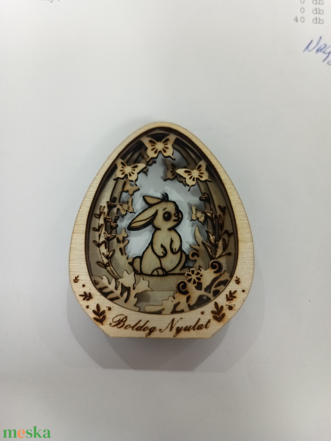 Többrétegű, lézer vágott húsvéti tojás - ünnepi díszek, dekorációk - húsvéti díszek és dekorációk - húsvéti tojás, hímestojás - Meska.hu