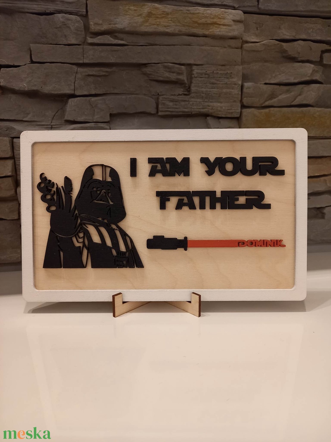 Én Vagyok Az Apád � Ajándék Tábla Egyedi Nevekkel - otthon & életmód - dekoráció - kép & falikép - fából készült kép - Meska.hu