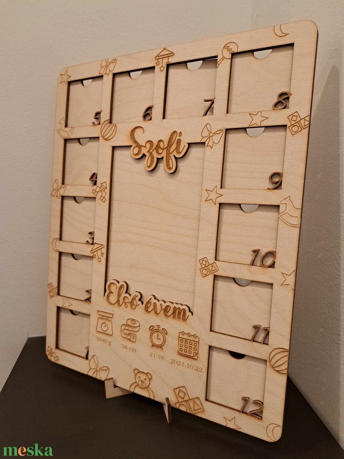 Első Évem Egyedi Képkeret - otthon & életmód - dekoráció - kép & falikép - képkeret - Meska.hu