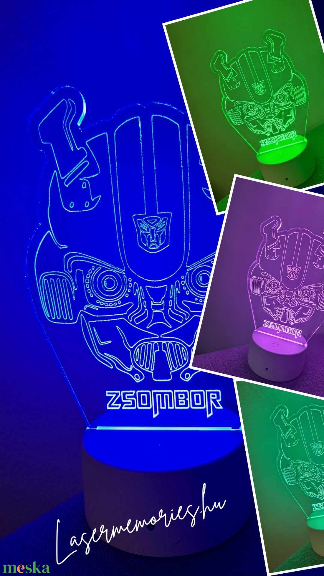 3D Ledlámpa Egyedi Grafikával - otthon & életmód - lámpa - hangulatlámpa - Meska.hu