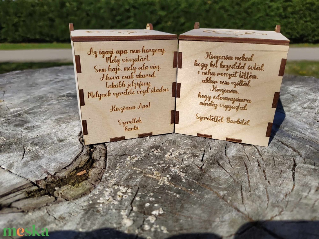 Szülőköszöntő Pálinkás Pohár Tartó - esküvő - emlék & ajándék - köszönőajándék - Meska.hu