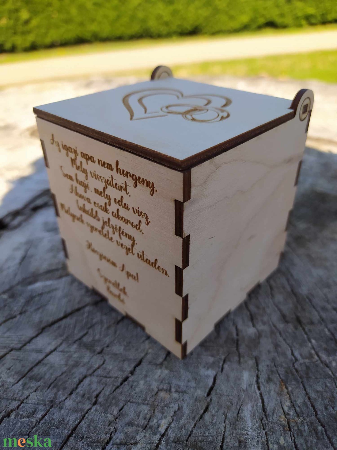 Szülőköszöntő Pálinkás Pohár Tartó - esküvő - emlék & ajándék - köszönőajándék - Meska.hu