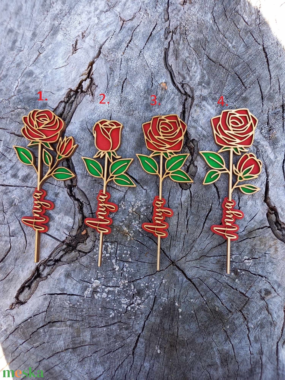 Örökrózsa/tulipán - otthon & életmód - dekoráció - virágdísz és tartó - virágbox, virágdoboz - Meska.hu