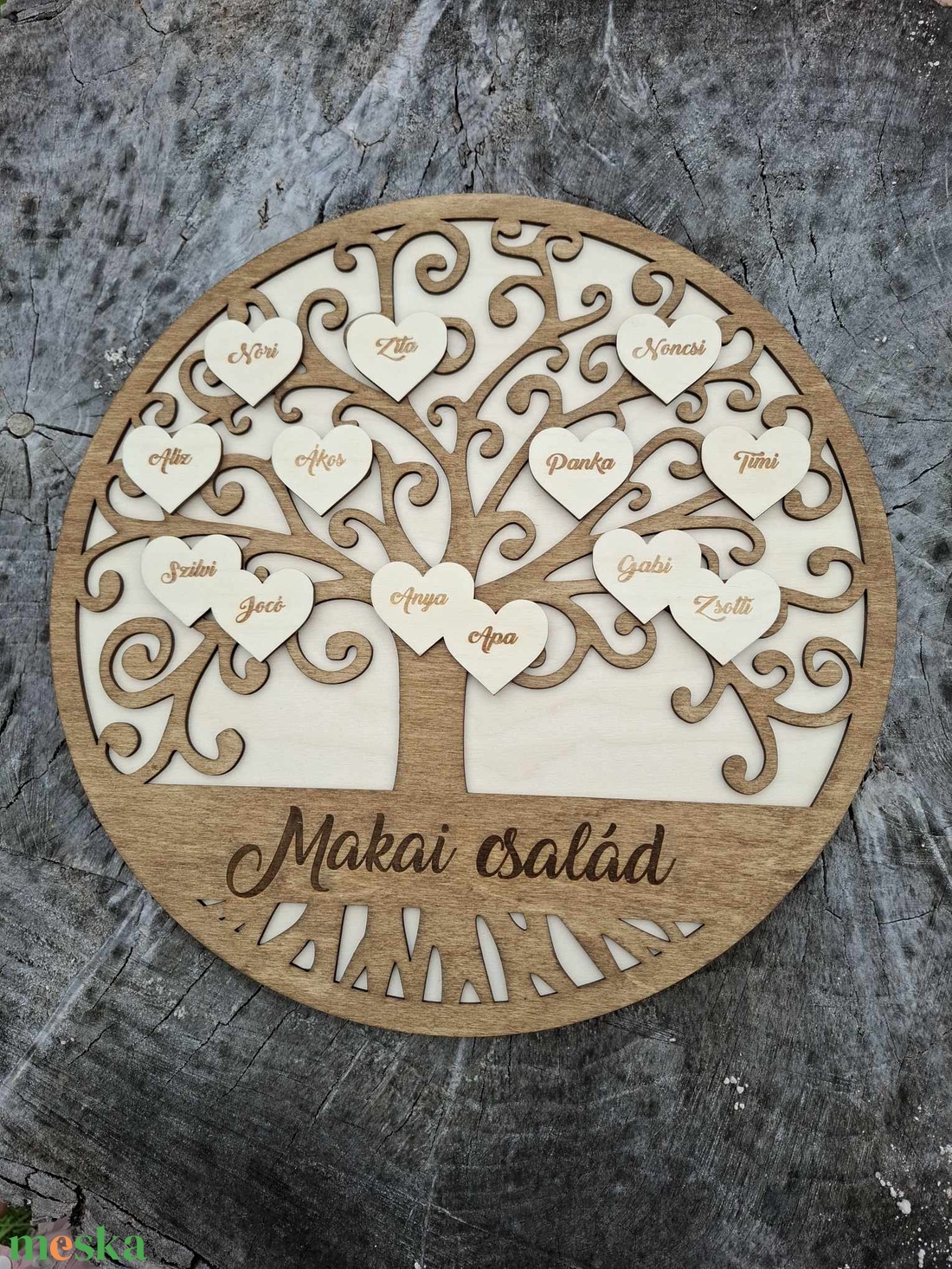 Családfa Tábla Kör Alakú Állvánnyal - otthon & életmód - dekoráció - fali és függő dekoráció - falra akasztható dekor - Meska.hu Családfa Tábla Kör Alakú Állvánnyal - otthon & életmód - dekoráció - fali és függő dekoráció - falra akasztható dekor - Meska.hu