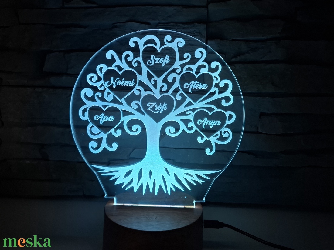 Családfás led lámpa (RGB színekkel) - otthon & életmód - lámpa - asztali lámpa - Meska.hu Családfás led lámpa (RGB színekkel) - otthon & életmód - lámpa - asztali lámpa - Meska.hu