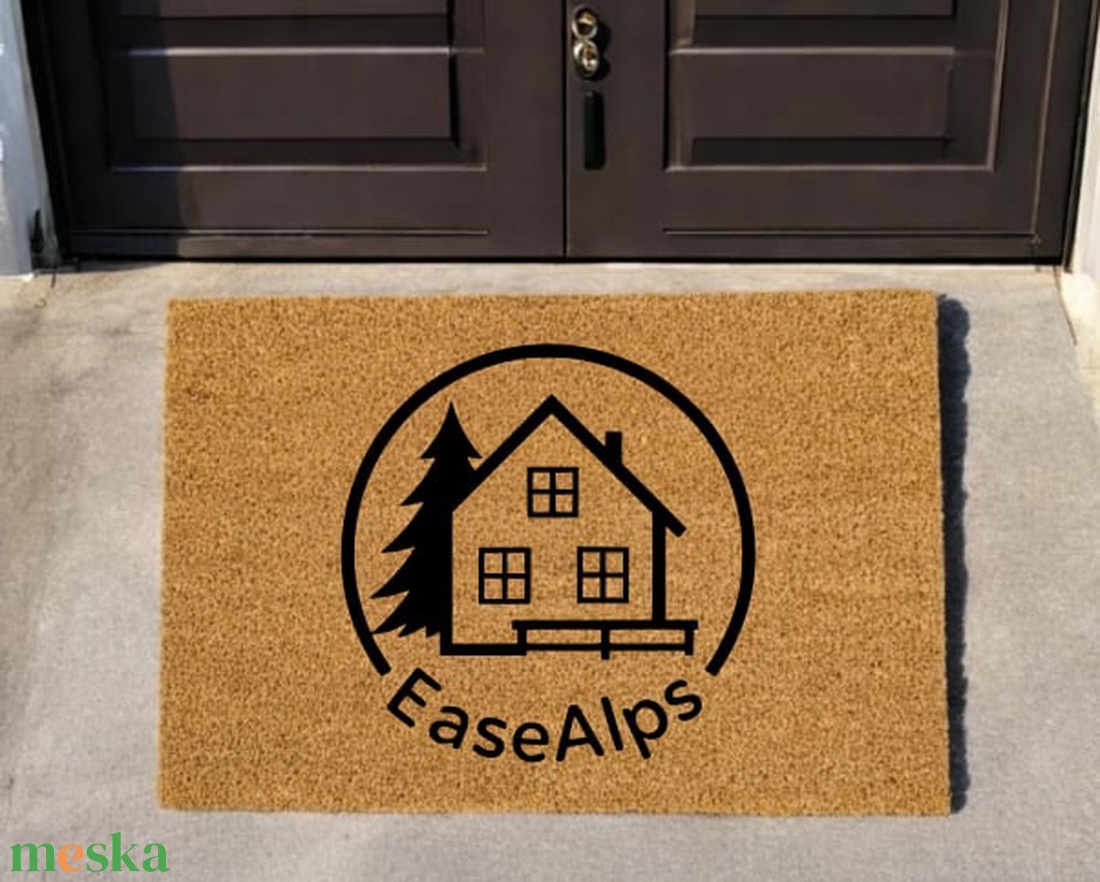 Lábtörlő  saját logóval - otthon & életmód - lakástextil - lábtörlő - Meska.hu