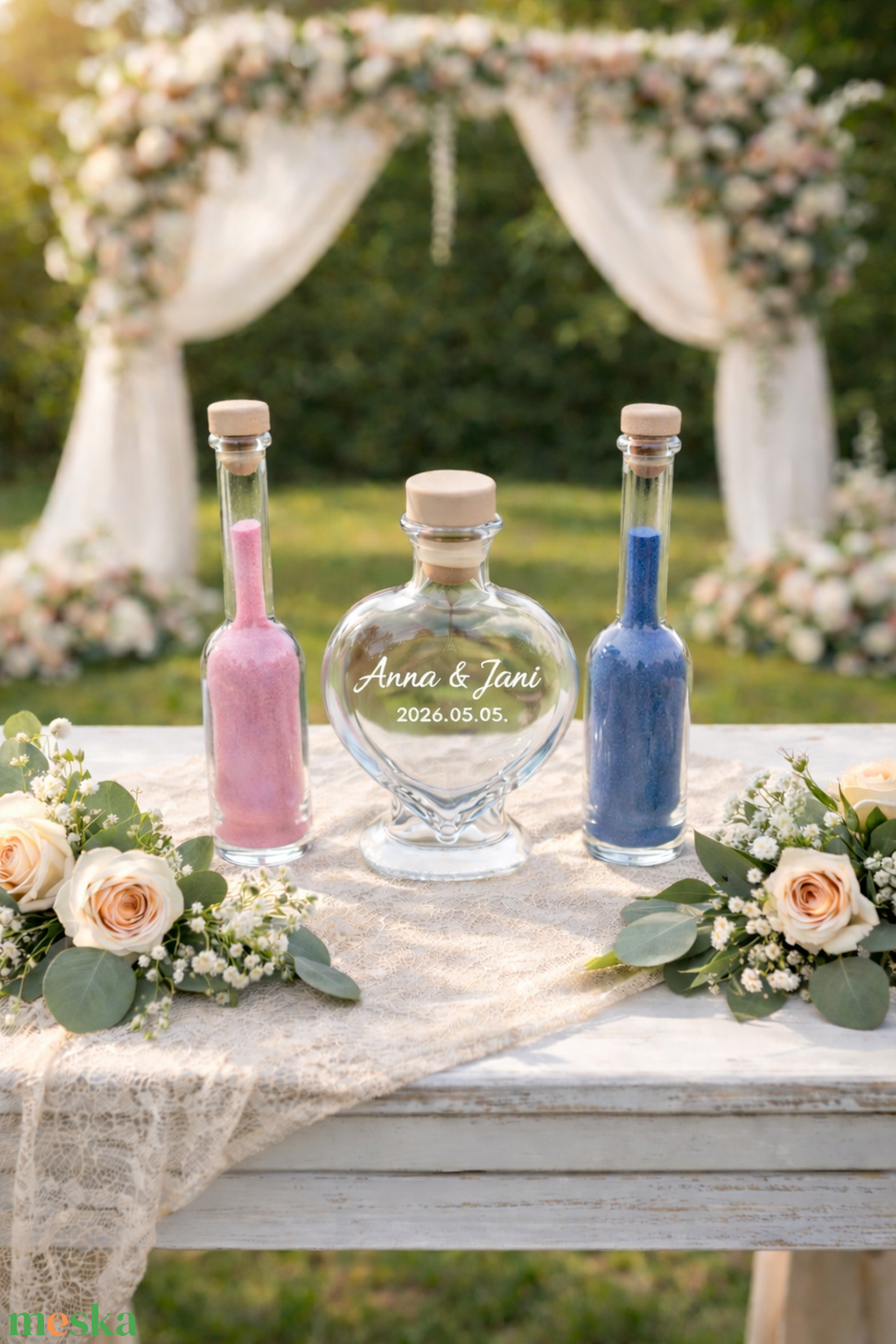 Esküvői Homoköntő ceremónia szett  - esküvő - emlék & ajándék - nászajándék - ceremónia szett - Meska.hu