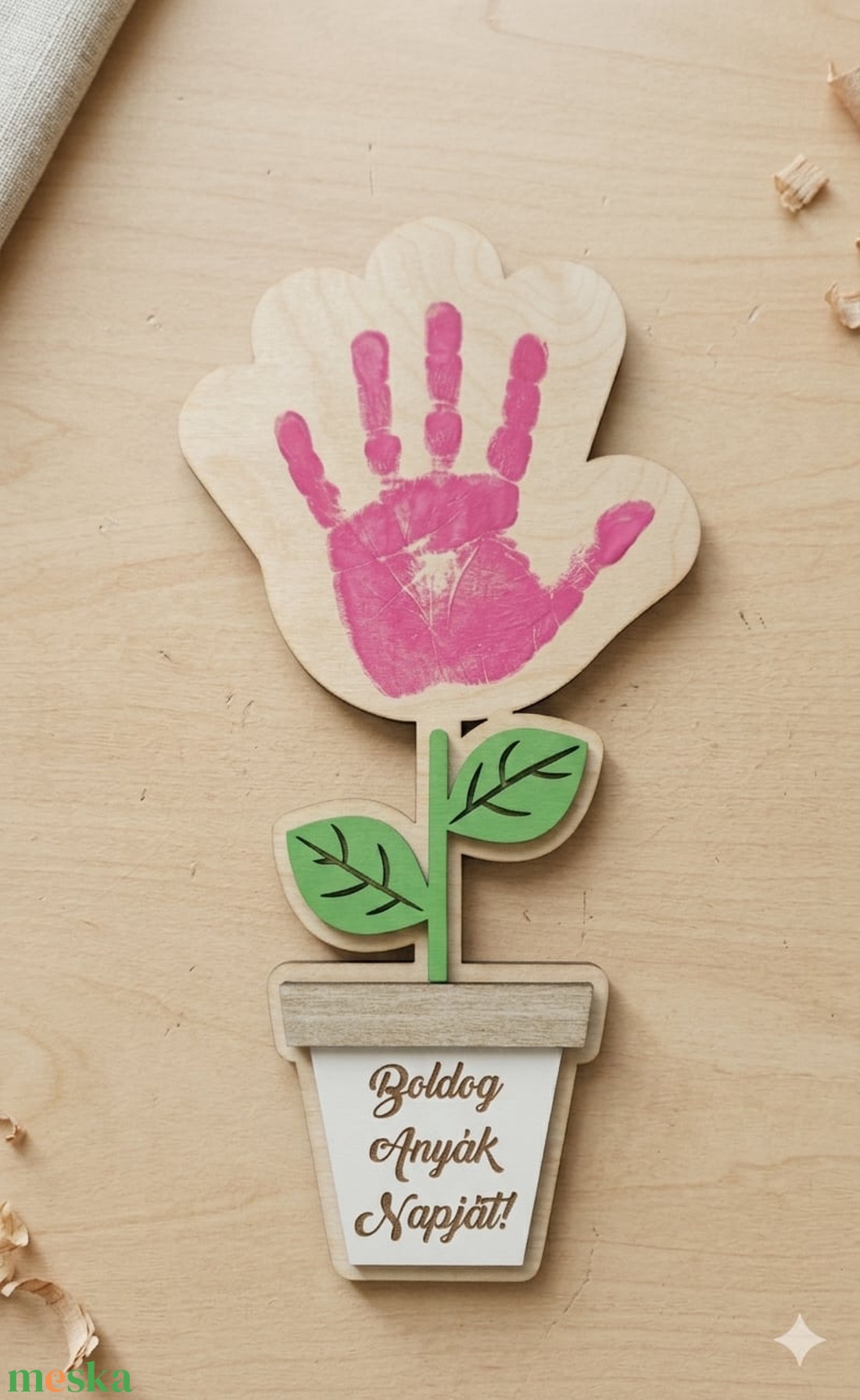 Anyák napi cserepes nyomat - baba - mama - babalátogató ajándékcsomag - Meska.hu
