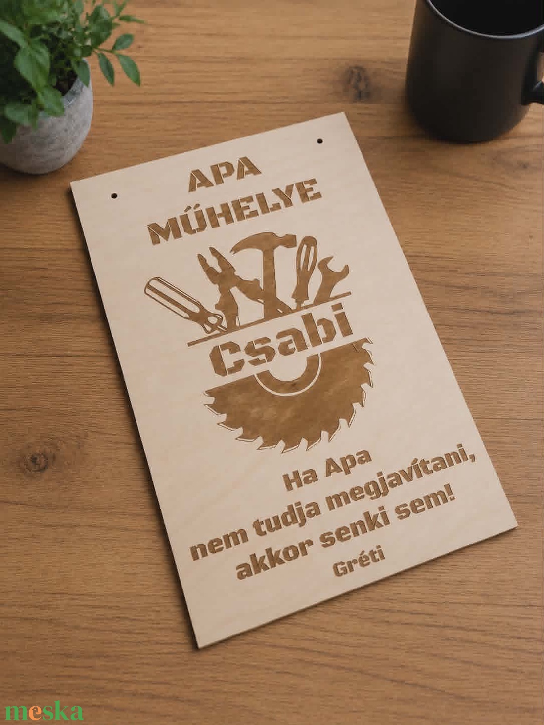 Egyedi Műhelytábla - otthon & életmód - dekoráció - kép & falikép - fából készült kép - Meska.hu