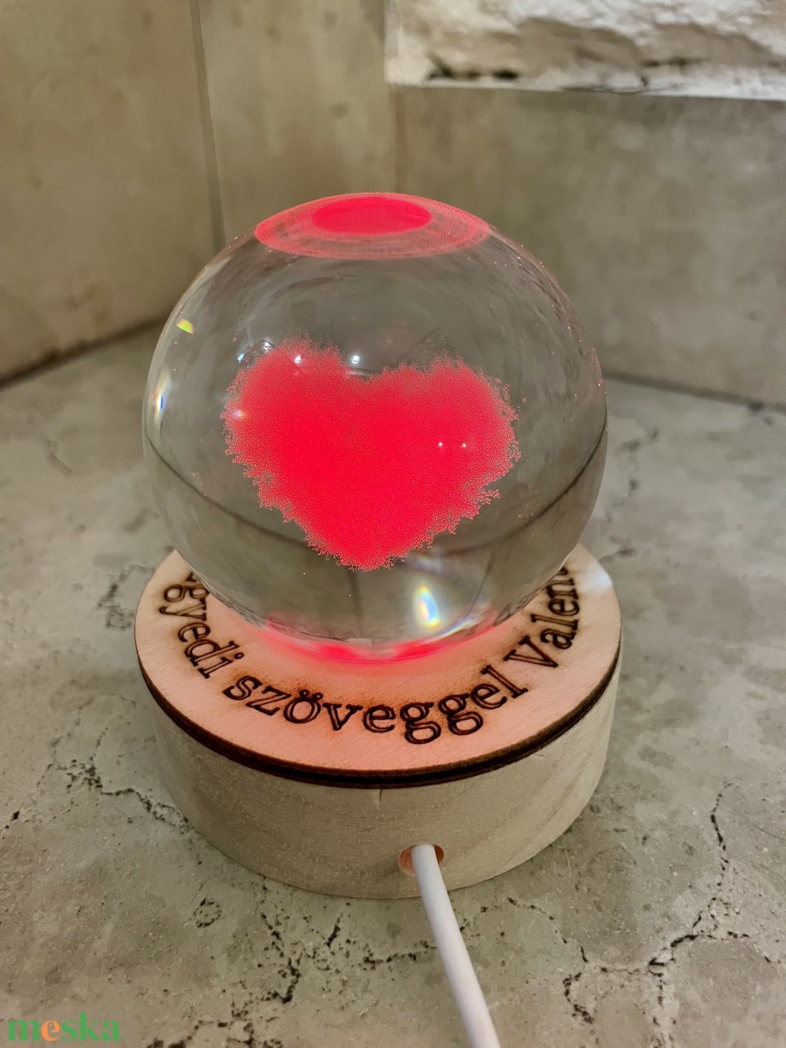Szív 3D LED kristály hógömb - ha kell valami különleges Valentin napra! - otthon & életmód - lámpa - hangulatlámpa - Meska.hu Szív 3D LED kristály hógömb - ha kell valami különleges Valentin napra! - otthon & életmód - lámpa - hangulatlámpa - Meska.hu