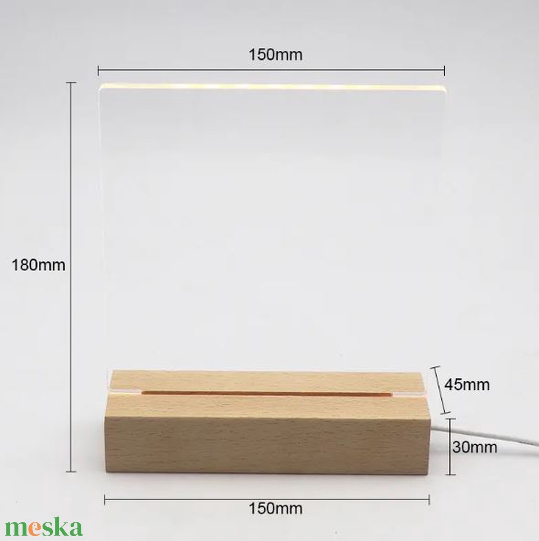 Üres akril lappal - 3D LED lámpa - otthon & életmód - lámpa - hangulatlámpa - Meska.hu Üres akril lappal - 3D LED lámpa - otthon & életmód - lámpa - hangulatlámpa - Meska.hu
