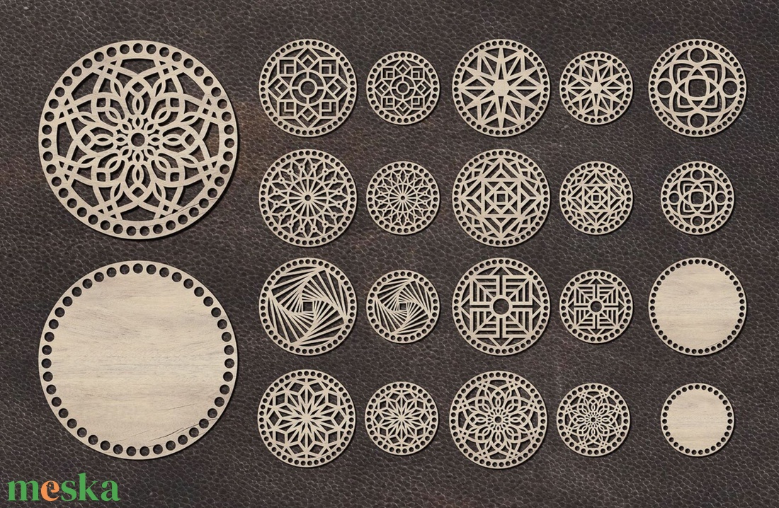 Mandala mintás - horgolás alap - diy (csináld magad) - egységcsomag - Meska.hu Mandala mintás - horgolás alap - diy (csináld magad) - egységcsomag - Meska.hu