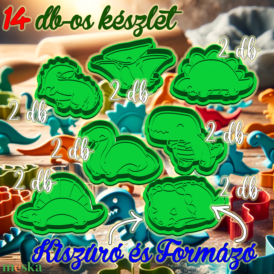 14 db! Dínók, sütikiszúró csomag. Az örök sláger! :) - otthon & életmód - konyhafelszerelés, tálalás - sütés, főzés - sütikiszúró - Meska.hu 14 db! Dínók, sütikiszúró csomag. Az örök sláger! :) - otthon & életmód - konyhafelszerelés, tálalás - sütés, főzés - sütikiszúró - Meska.hu