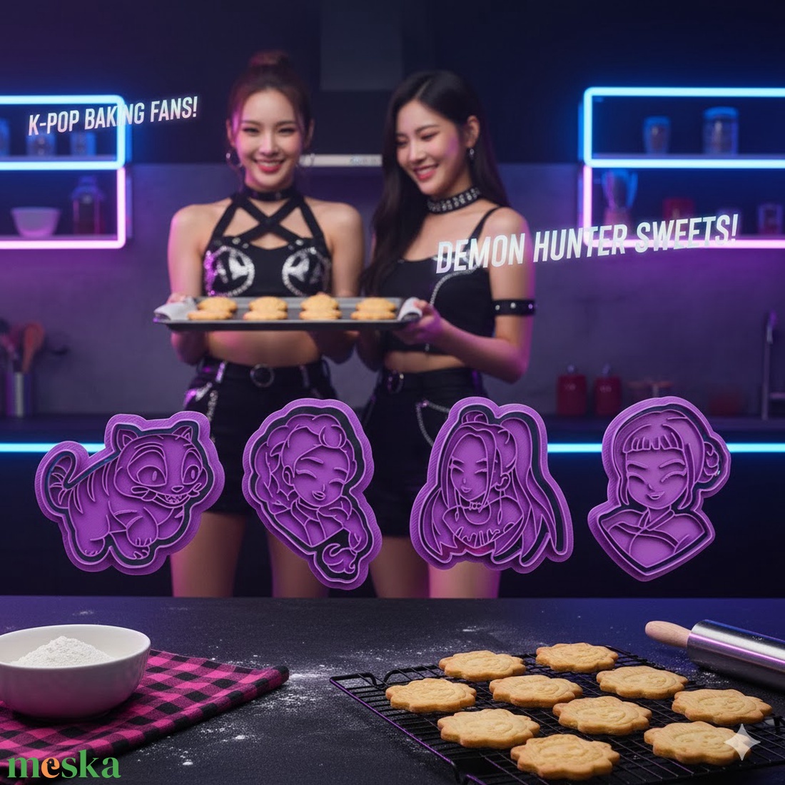 K-POP DEMON HUNTERS sütikiszúró készlet 8 darabos csomag - otthon & életmód - konyhafelszerelés, tálalás - sütés, főzés - sütikiszúró - Meska.hu K-POP DEMON HUNTERS sütikiszúró készlet 8 darabos csomag - otthon & életmód - konyhafelszerelés, tálalás - sütés, főzés - sütikiszúró - Meska.hu