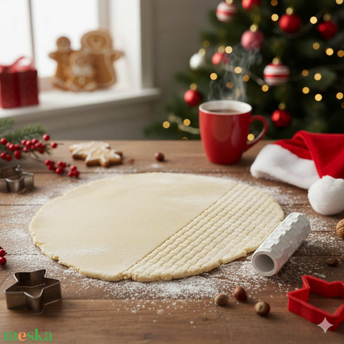 KOSÁRFONAT Süteménytészta Textúrázó Henger - otthon & életmód - konyhafelszerelés, tálalás - sütés, főzés - sütikiszúró - Meska.hu