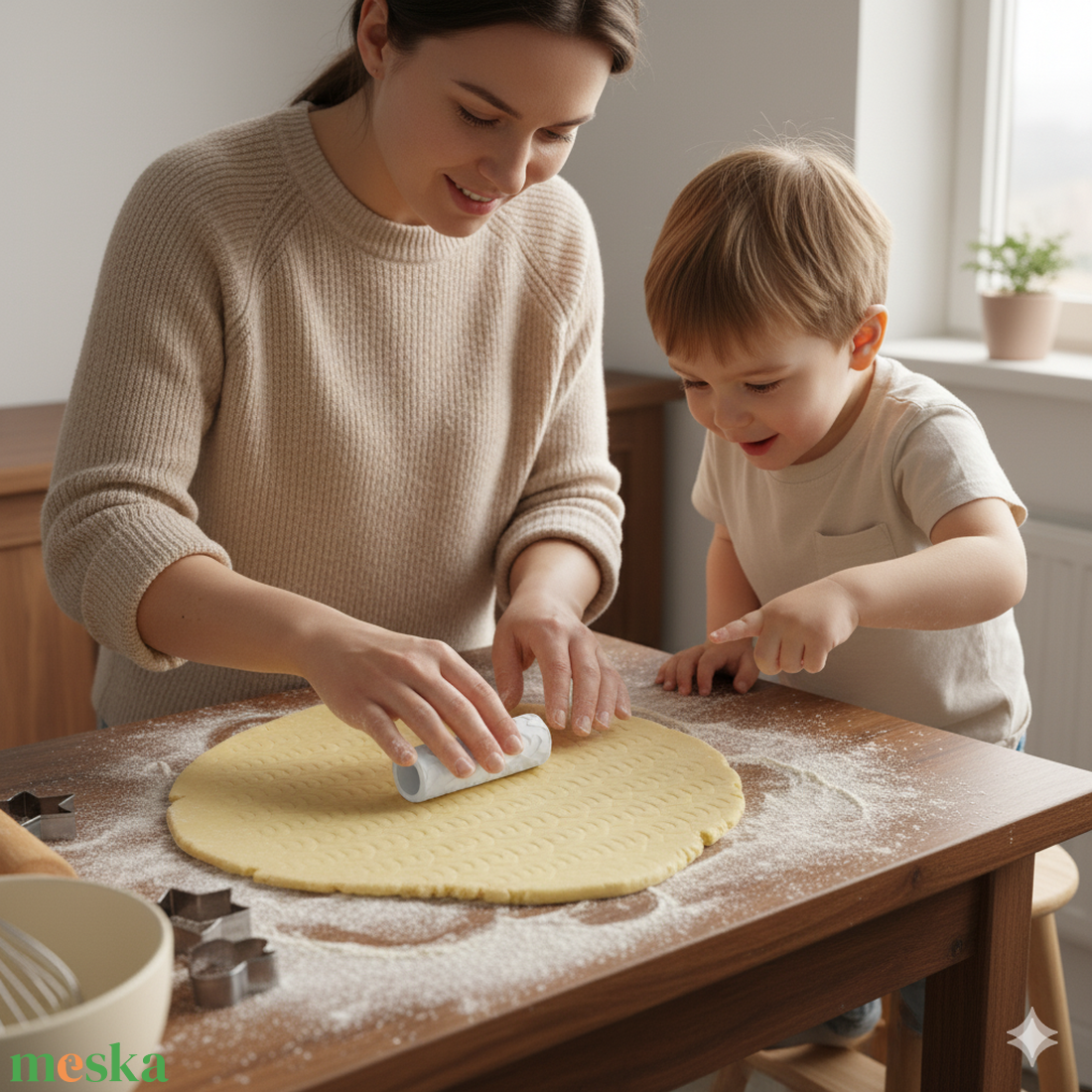ÍVELT FONAT Süteménytészta Textúrázó Henger - otthon & életmód - konyhafelszerelés, tálalás - sütés, főzés - sütikiszúró - Meska.hu