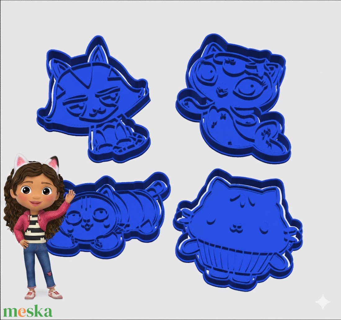 8 db! Gabi Babaháza sütikiszúró csomag - otthon & életmód - konyhafelszerelés, tálalás - sütés, főzés - sütikiszúró - Meska.hu