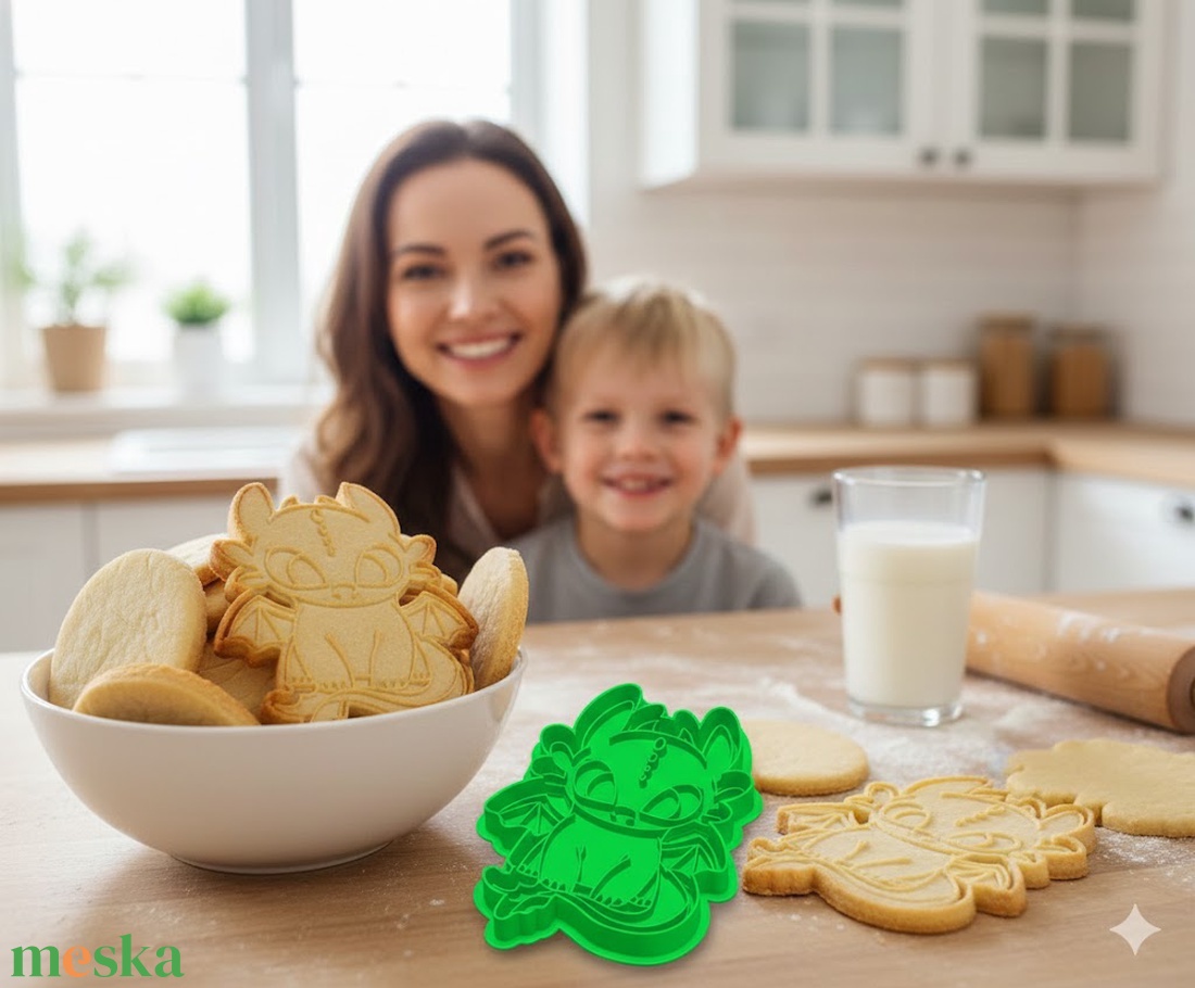 Speciális! Így neveld a sárkányodat Fogatlan sütikiszúró, formázó és saját sárkány! - otthon & életmód - konyhafelszerelés, tálalás - sütés, főzés - sütikiszúró - Meska.hu