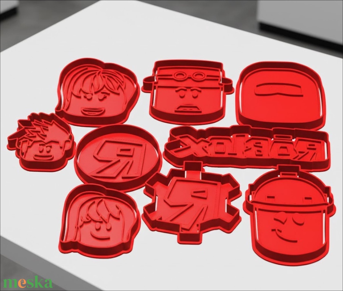 18 db! ROBLOX sütikiszúró készlet - otthon & életmód - konyhafelszerelés, tálalás - sütés, főzés - sütikiszúró - Meska.hu