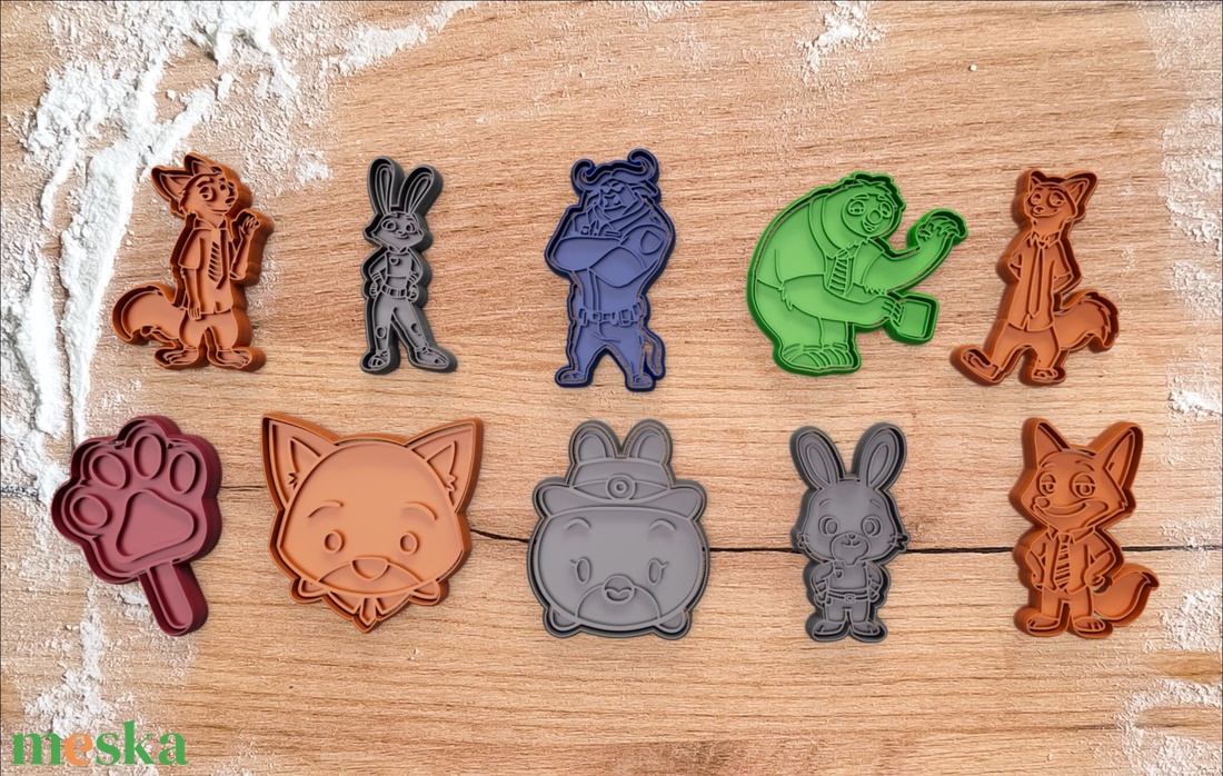 ZOOTROPOLIS - ZOOTOPIA Állati nagy balhé sütikiszúró csomag - otthon & életmód - konyhafelszerelés, tálalás - sütés, főzés - sütikiszúró - Meska.hu