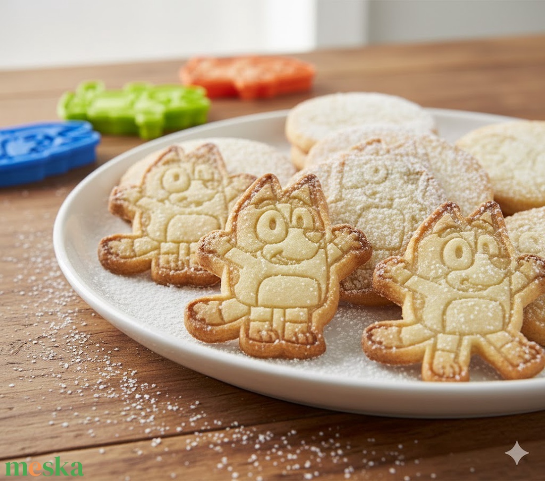 8 db! Bluey, Bingo, Papa, Mama sütikiszúró csomag, kiszúró és formázó - otthon & életmód - konyhafelszerelés, tálalás - sütés, főzés - sütikiszúró - Meska.hu