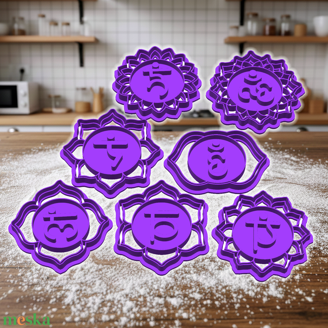 14 db! Jóga sütikiszúró készlet � 8 darabos csomag - otthon & életmód - konyhafelszerelés, tálalás - sütés, főzés - sütikiszúró - Meska.hu