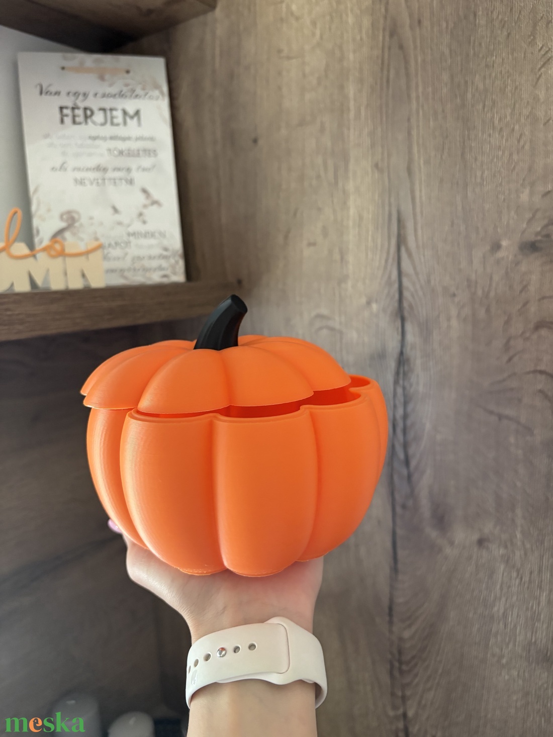 halloween tök tároló - otthon & életmód - dekoráció - asztal és polc dekoráció - dekorációs tál, tartó - Meska.hu