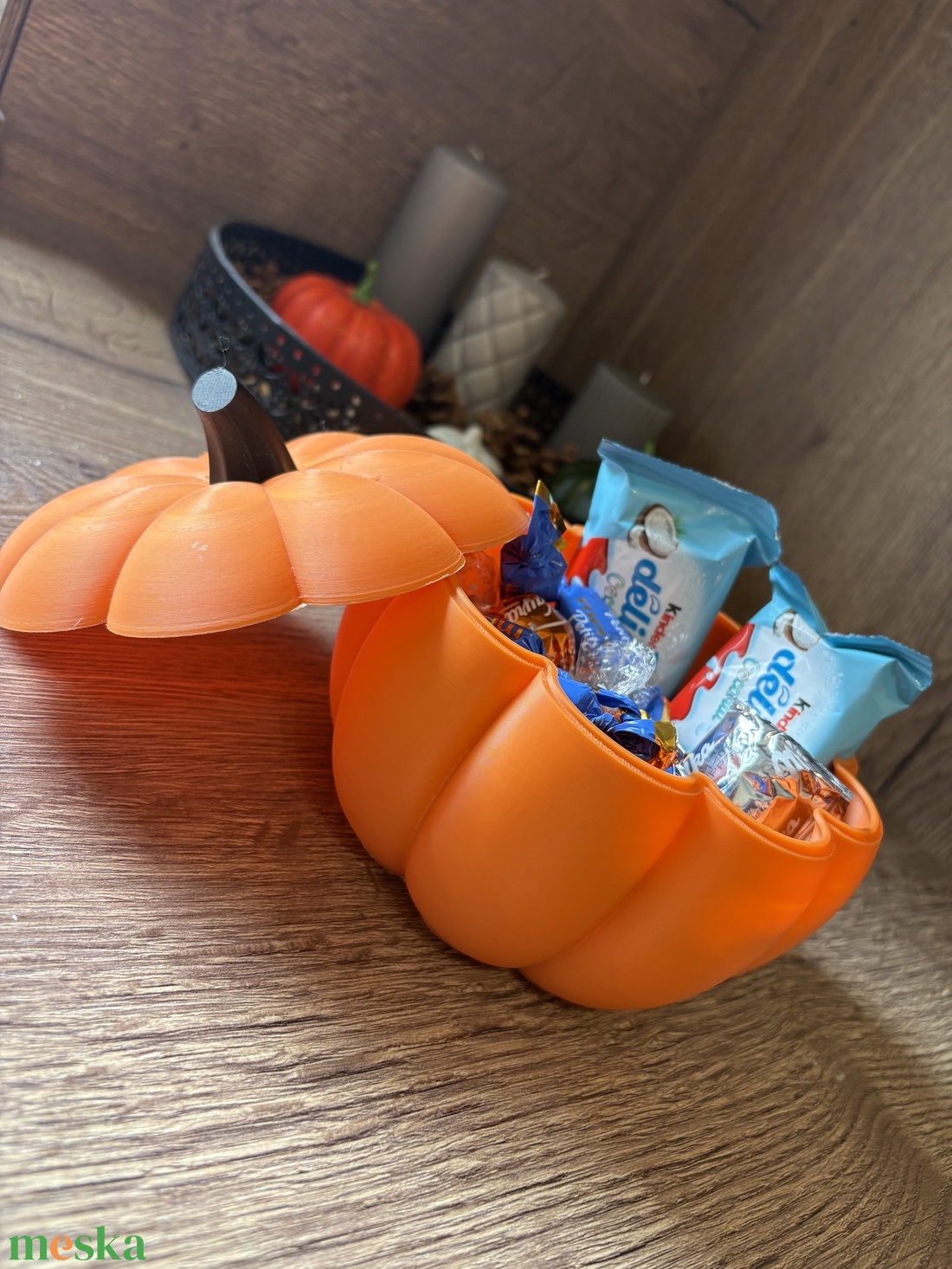 halloween tök tároló - otthon & életmód - dekoráció - asztal és polc dekoráció - dekorációs tál, tartó - Meska.hu