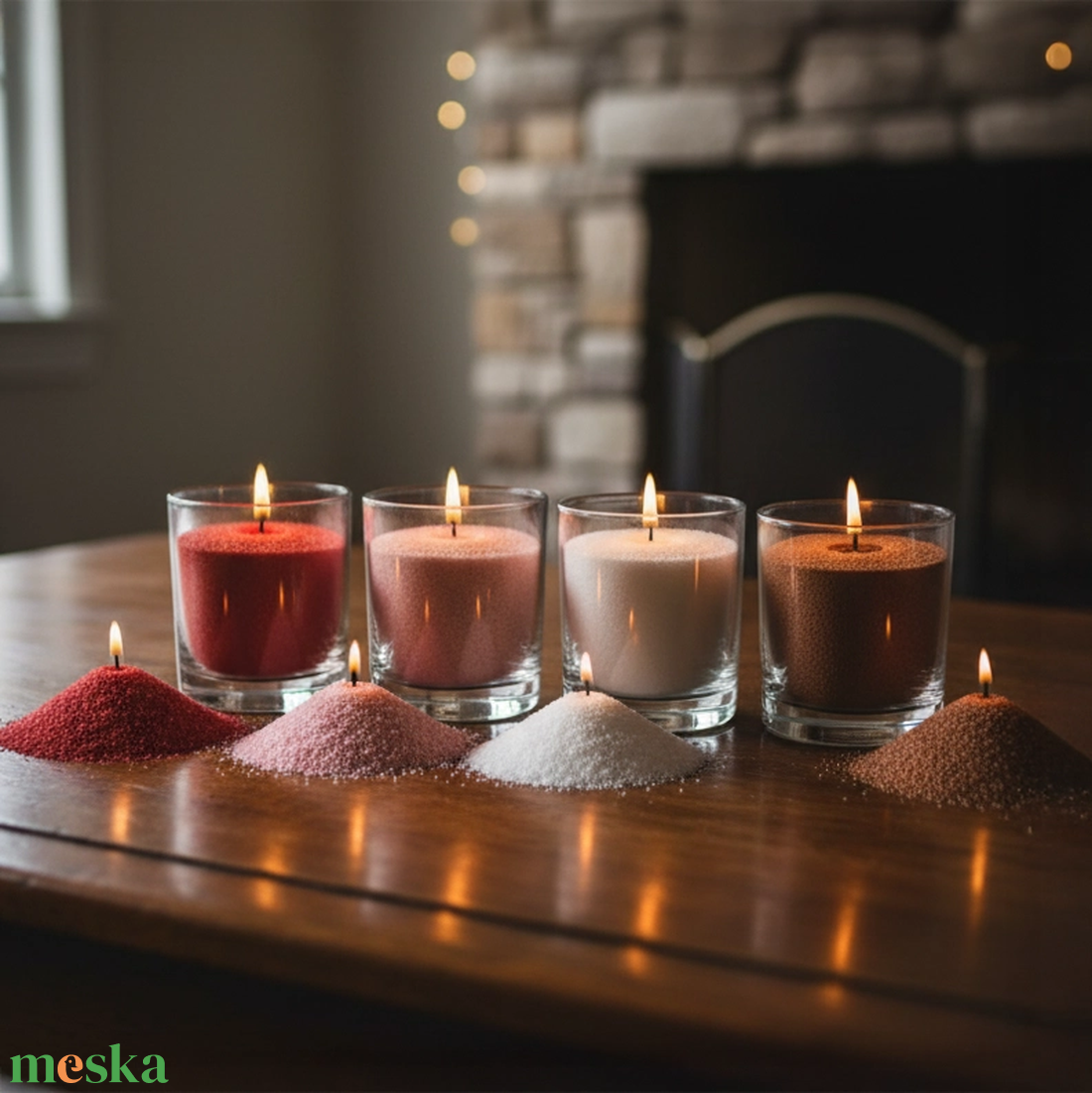 Gyertyapor 9 színben - otthon & életmód - gyertya, illat, aroma - gyertya - Meska.hu