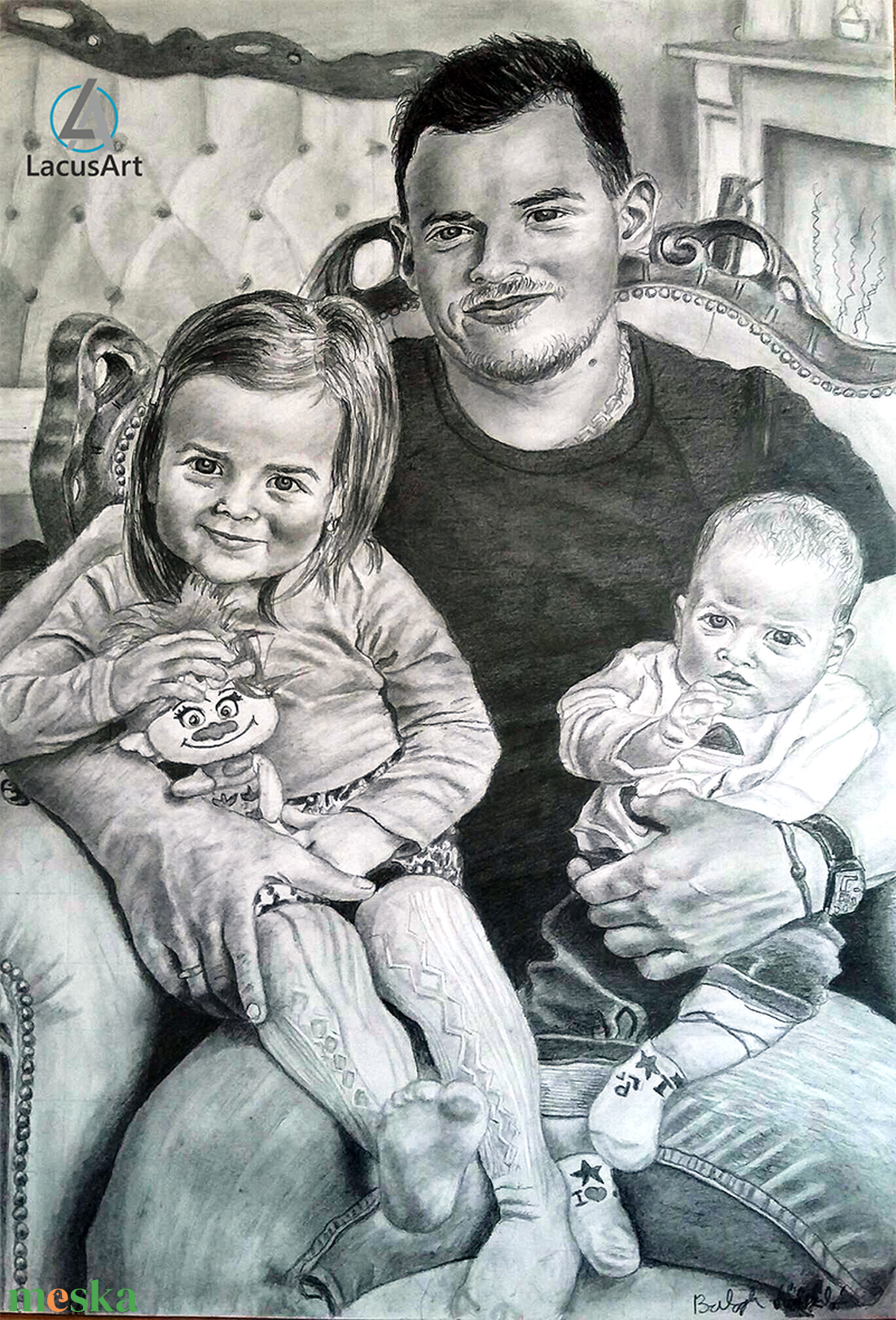 PORTRÉ RAJZOK KÉSZÍTÉSE KARÁCSONYI AJÁNDÉKNAK! - művészet - grafika & illusztráció - egyéb rajzok - Meska.hu