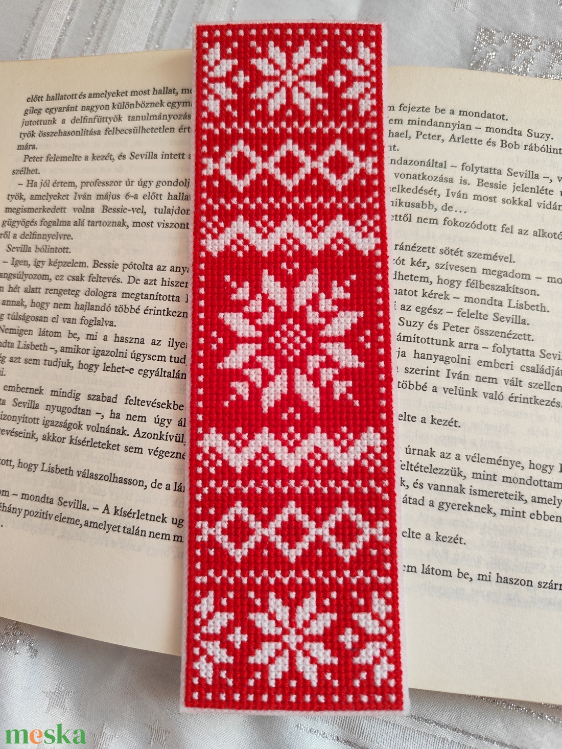 Hímzett könyvjelző - könyv & zene - könyvjelző - Meska.hu