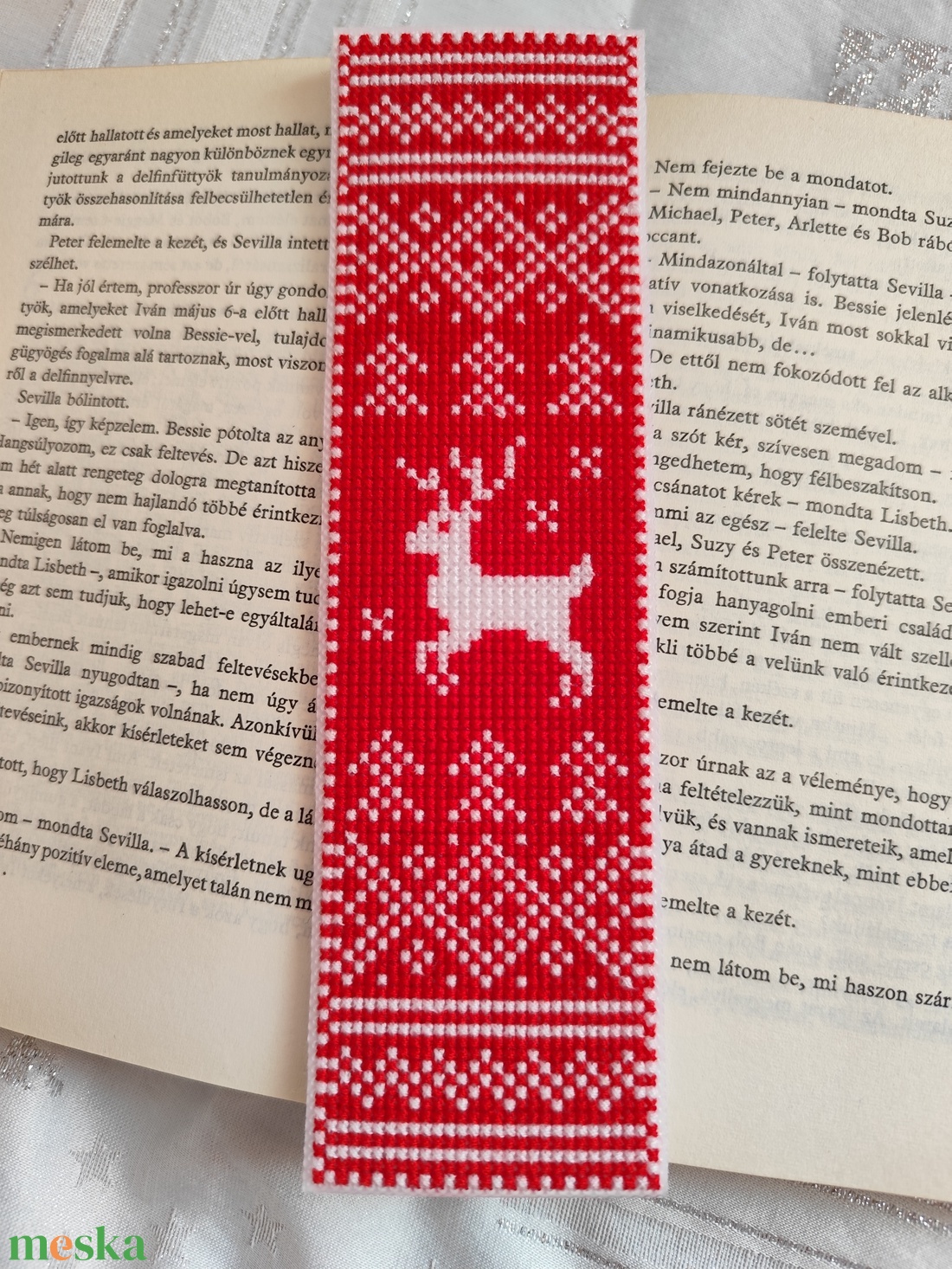 Hímzett könyvjelző - könyv & zene - könyvjelző - Meska.hu