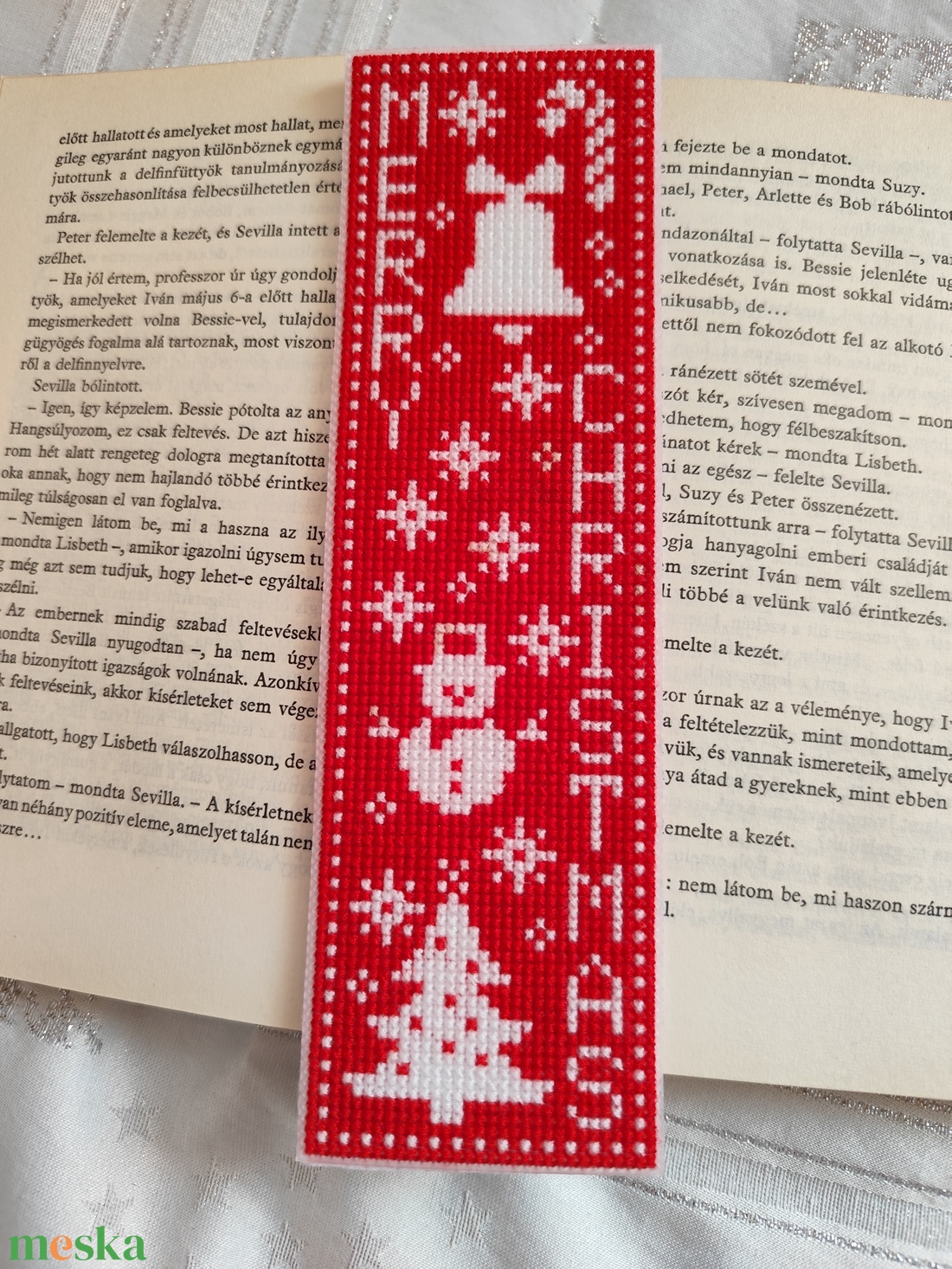 Hímzett könyvjelző - könyv & zene - könyvjelző - Meska.hu