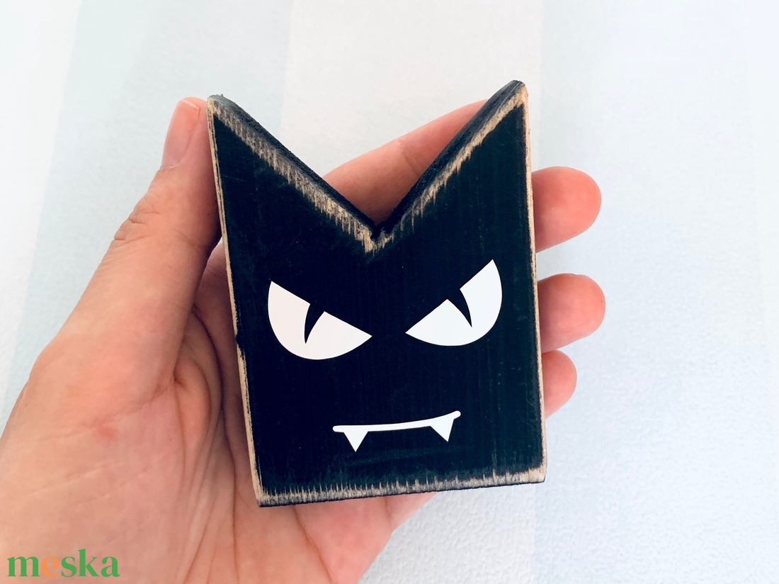 Őszi dekoráció szett (5 db): Denevér, Tök, Szellem, Tábla, Könyvek - otthon & életmód - dekoráció - halloween - halloweeni dekoráció - Meska.hu