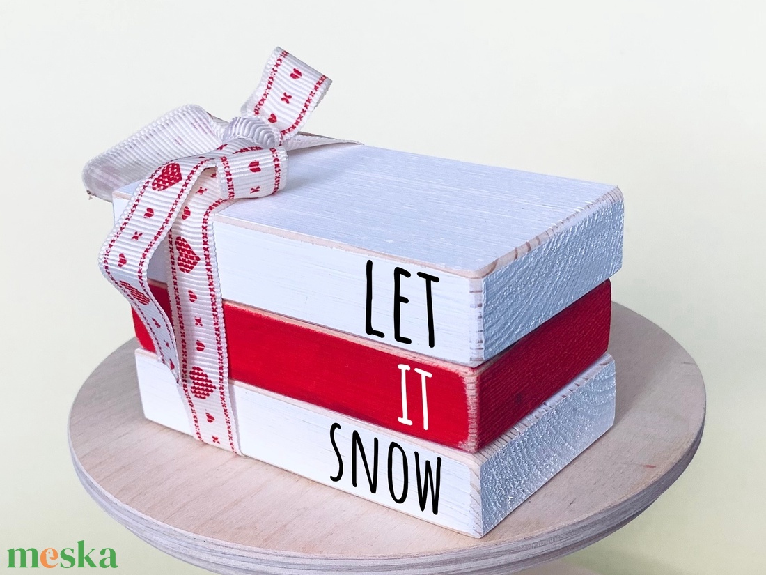 Karácsonyi Dekoráció, Let It Snow mini könyv csomag - karácsony - adventi díszek - adventi asztaldísz - Meska.hu Karácsonyi Dekoráció, Let It Snow mini könyv csomag - karácsony - adventi díszek - adventi asztaldísz - Meska.hu