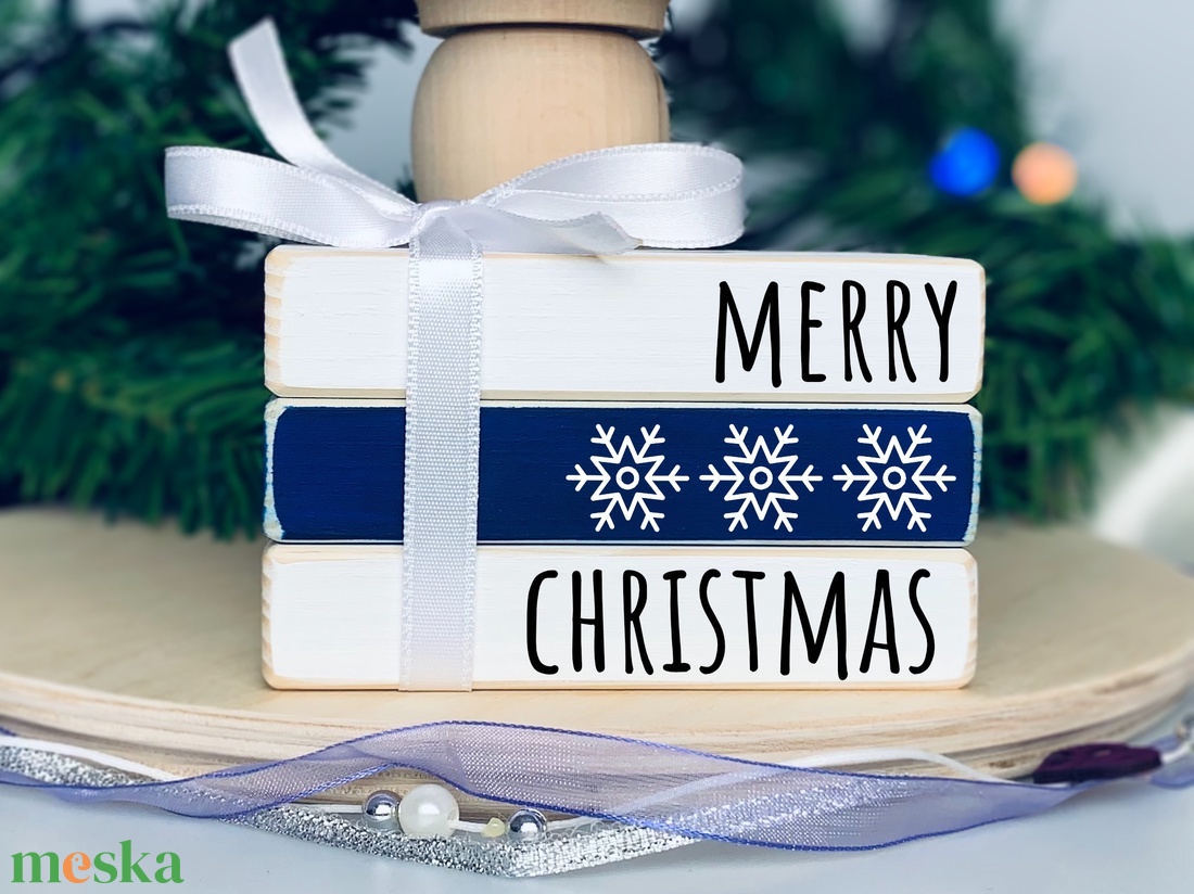 Karacsonyi Dekoracio Merry Christmas Mini Konyv Csomag Meska Hu