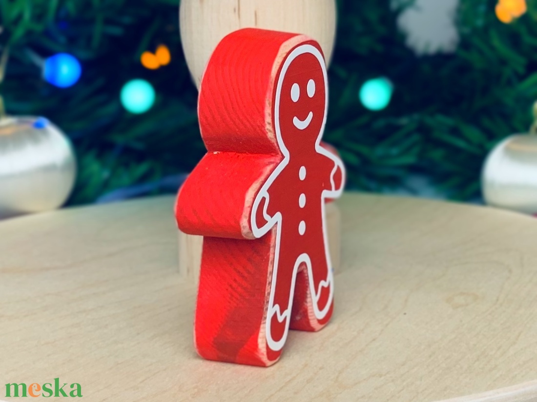 Karácsonyi Dekoráció Szett (5 db), Fenyőfák, Mézeskalács, Könyvek, Karácsonyfa gömb - karácsony - adventi díszek - adventi asztaldísz - Meska.hu