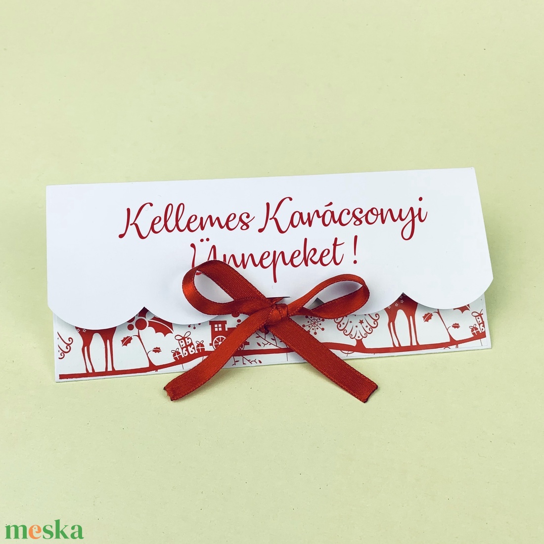 Karácsonyi Pénzátadó Boríték - karácsony - karácsonyi ajándékozás - karácsonyi képeslap, üdvözlőlap, ajándékkísérő - Meska.hu