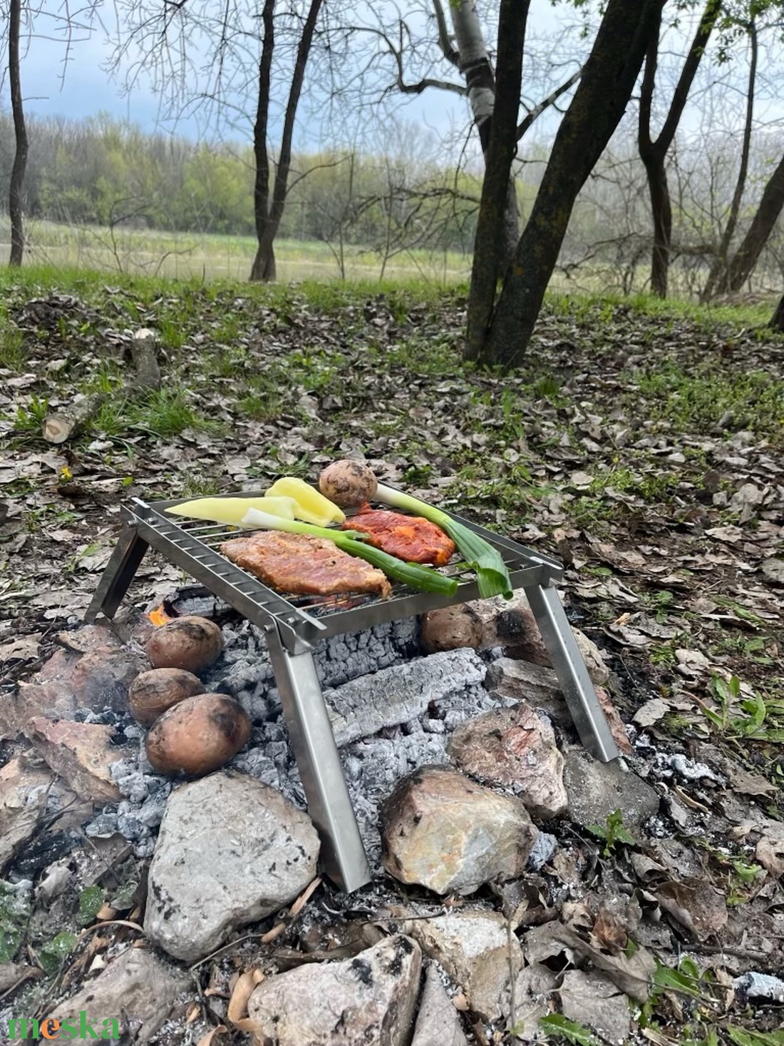 Összecsukható grill rács - otthon & lakás - ház & kert - bográcsozás, grillezés - Meska.hu