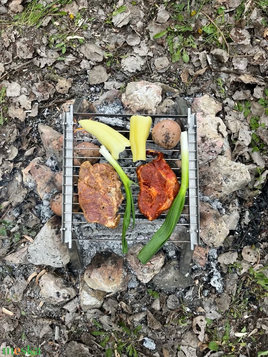 Összecsukható grill rács - otthon & lakás - ház & kert - bográcsozás, grillezés - Meska.hu