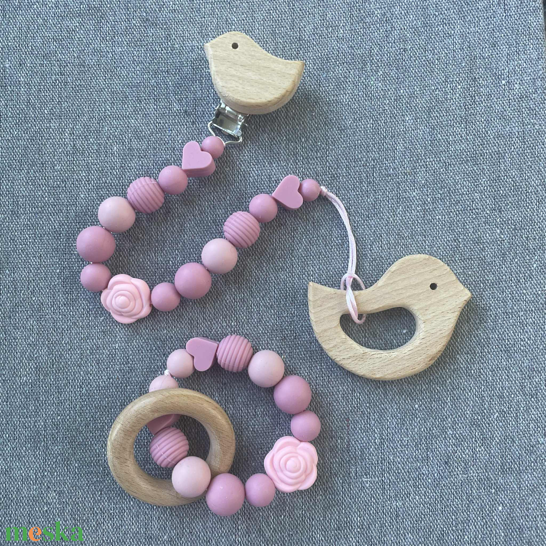 Madárkás rágcsalánc + karika - játék & sport - 3 éves kor alattiaknak - rágcsalánc - Meska.hu Madárkás rágcsalánc + karika - játék & sport - 3 éves kor alattiaknak - rágcsalánc - Meska.hu